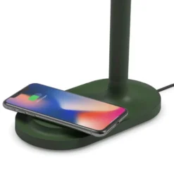 Emendo lampe med trådløs Qi-lader emerald