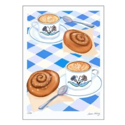 Emma Forsberg poster 30x40 cm fika