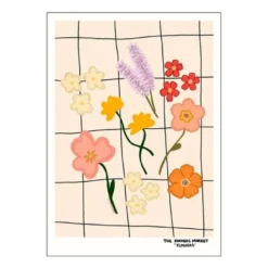 Engberg Studio poster 50x70 cm farmers market flowers