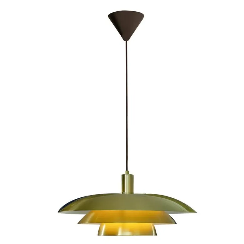 Epsilon taklampe 45 cm matt messing