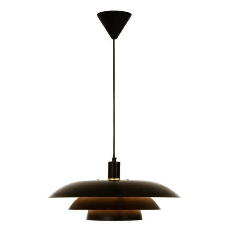 Epsilon taklampe 45 cm svart