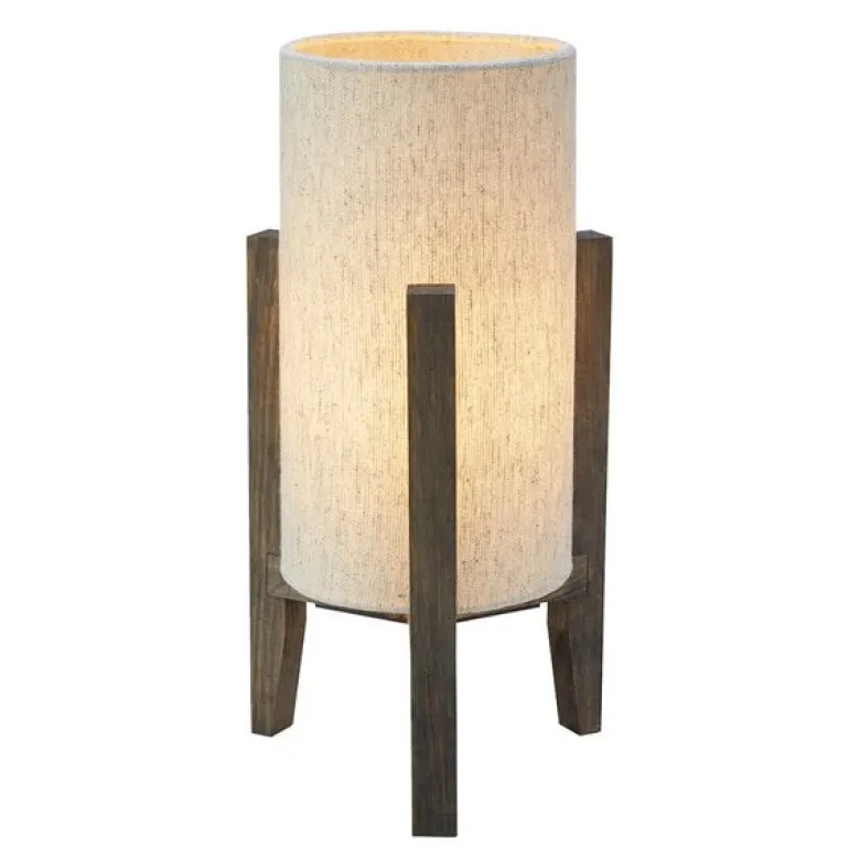 Eruca bordlampe 34 cm brunbeiset/beige tekstil