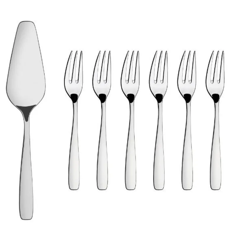 Essentials kakespade + 6 gafler blank