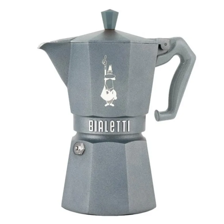 Exclusive espressokanne 6 kopper 27 cl silver grey
