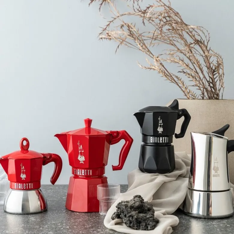 Exclusive espressokanne 6 kopper 25 cl rød