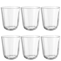 Facet drikkeglass 27 cl 6 stk