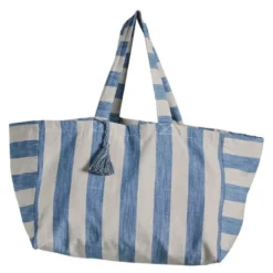 Felima handlenett 50x25 cm lin/blå