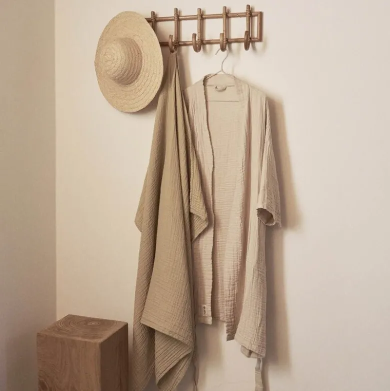FINE badekåpe M/L stone