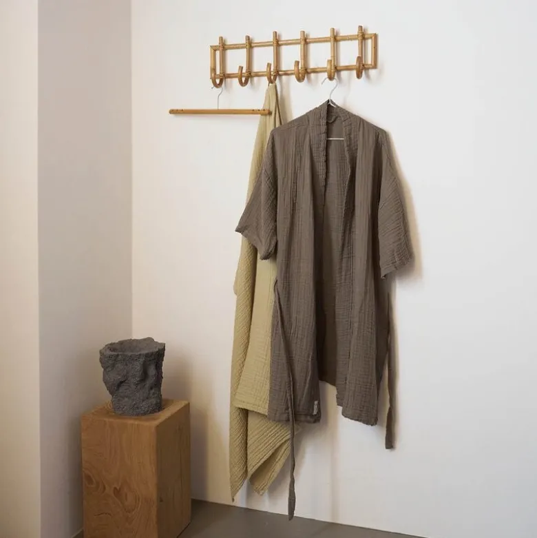 FINE badekåpe S/M clay