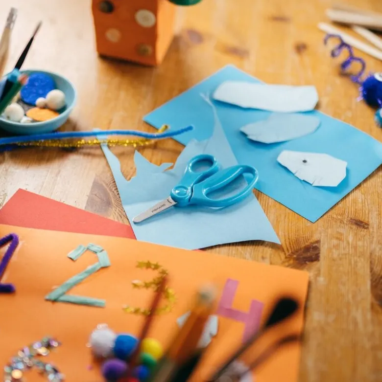 Fiskars Kids saks 6+ år 13 cm turkis