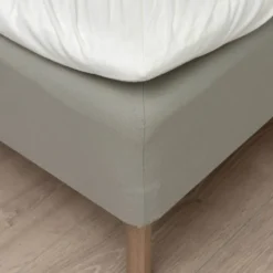 Flanell formsydd laken 180x200x25 cm krem