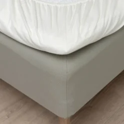 Flanell formsydd laken 90x200x25 cm krem
