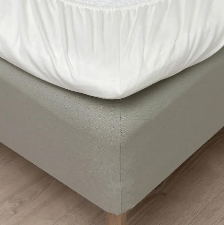 Flanell formsydd laken 90x200x25 cm krem