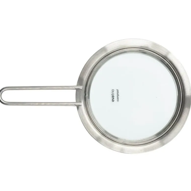 Flatt lokk 13 cm glass
