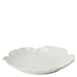 Flora asjett 19 cm hvit
