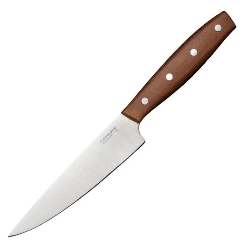 Folken kokkekniv 12 cm tre/stål