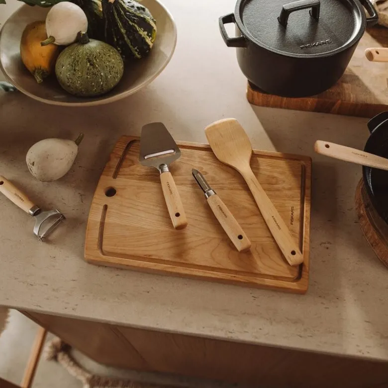 Folken skreller fast blad 17 cm tre/stål