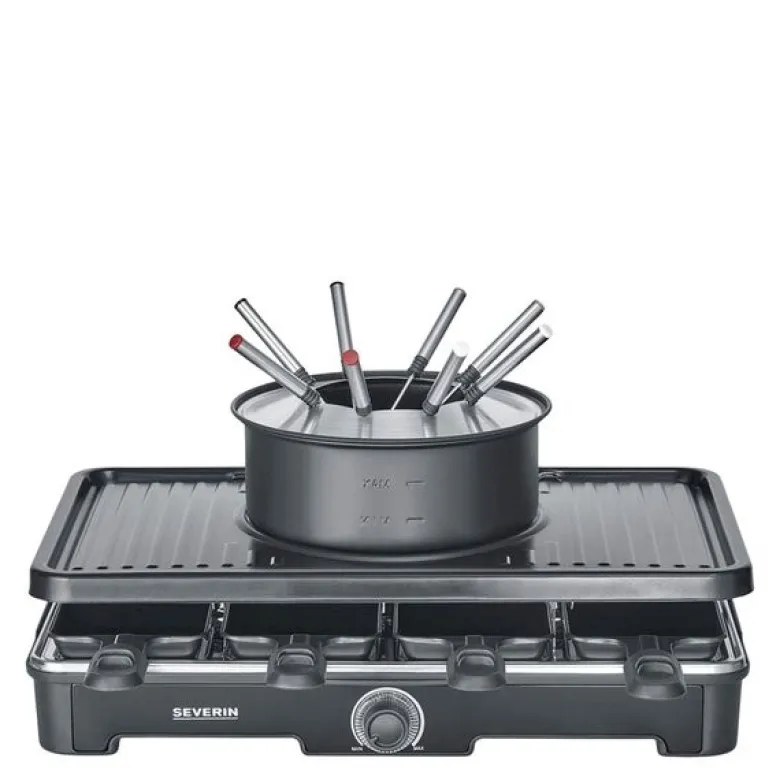 Fondue-raclette kombinert 2-i-1 RG 2347 svart