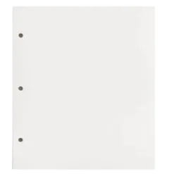 Fotoalbum påfyllingspapir hvitt 10 stk (S)