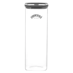 Fresh XL oppbevaringskrukke 2L glass/grå