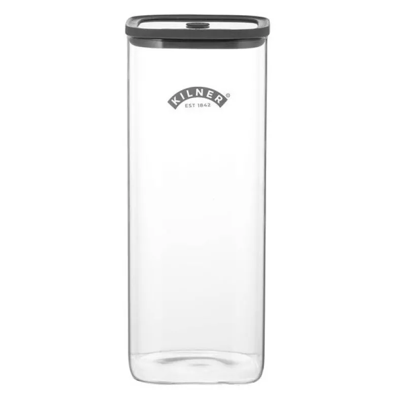 Fresh XXL oppbevaringskrukke 3,5L glass/grå