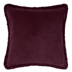 Fringe putetrekk fløyel 50x50 cm fig