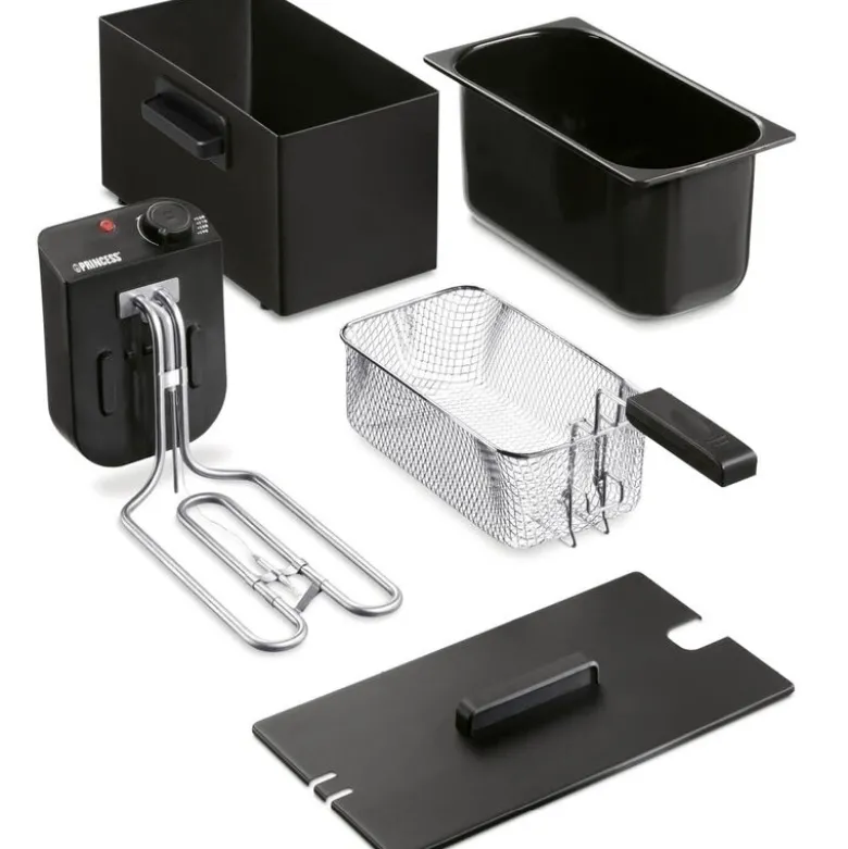 Frityrkoker 182727 3L 2000W svart rustfritt stål