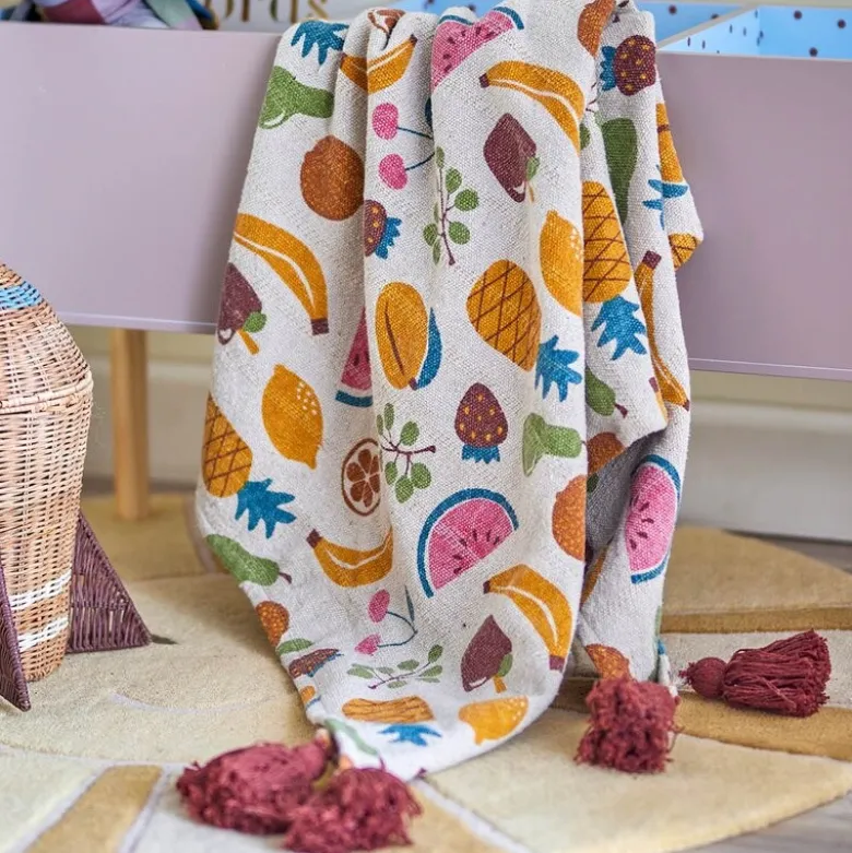 Fruitta pledd 160x130 cm frukt