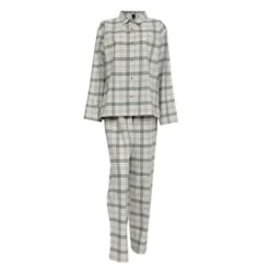 Gabriel flanell pyjamas dame str S dempet grønn
