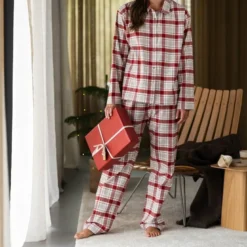 Gabriel flanell pyjamas dame str XL rød