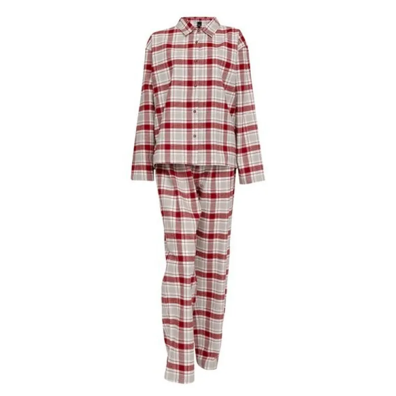 Gabriel flanell pyjamas dame str M rød