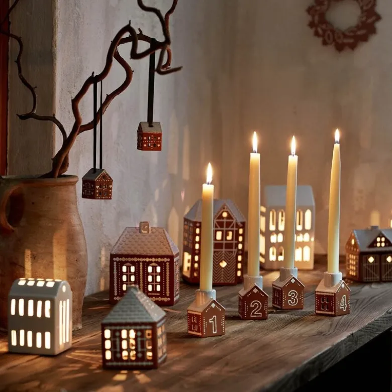 Gingerbread juleoppheng 5x4 cm 2 stk brun