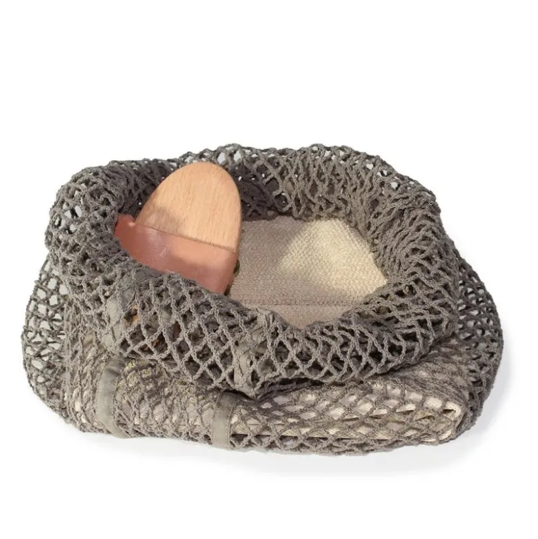 Gjenbrukbar nettpose stor 40x30 cm clay