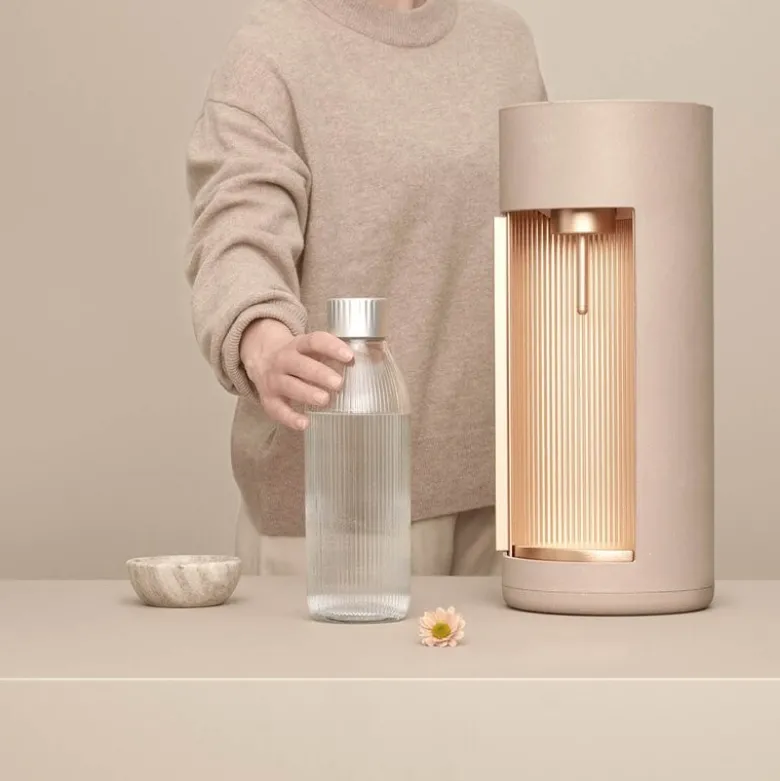 Glassy kullsyremaskin uten sylinder latte