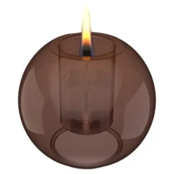 Globus bordlykt 8 cm amber