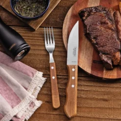 Grillbestikk 12 deler natur/stål