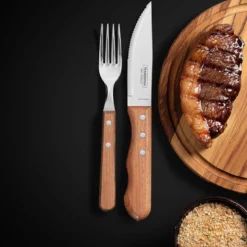 Grillbestikk 12 deler natur/stål