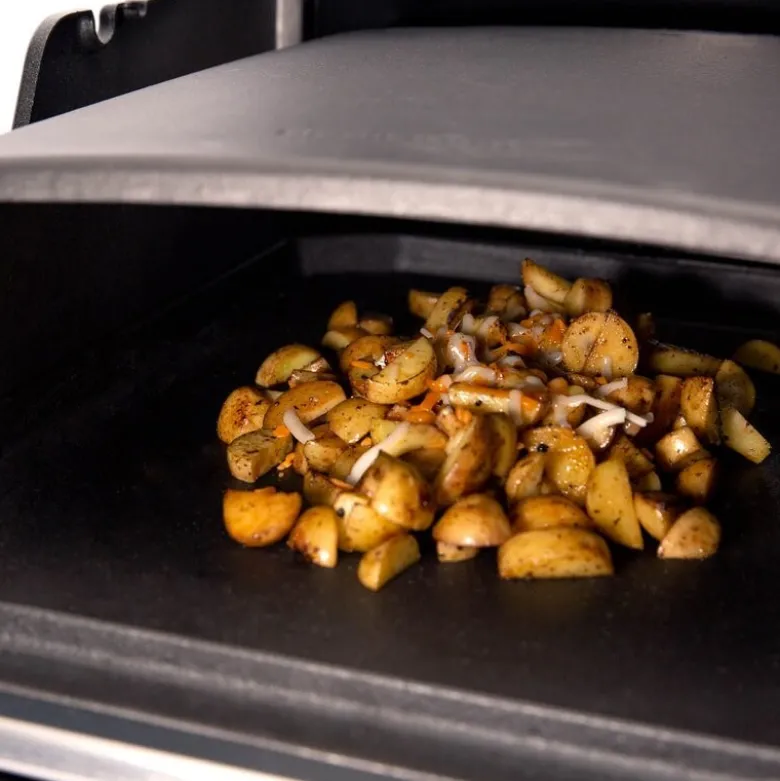 Grillkuppel støpejern 39 cm svart