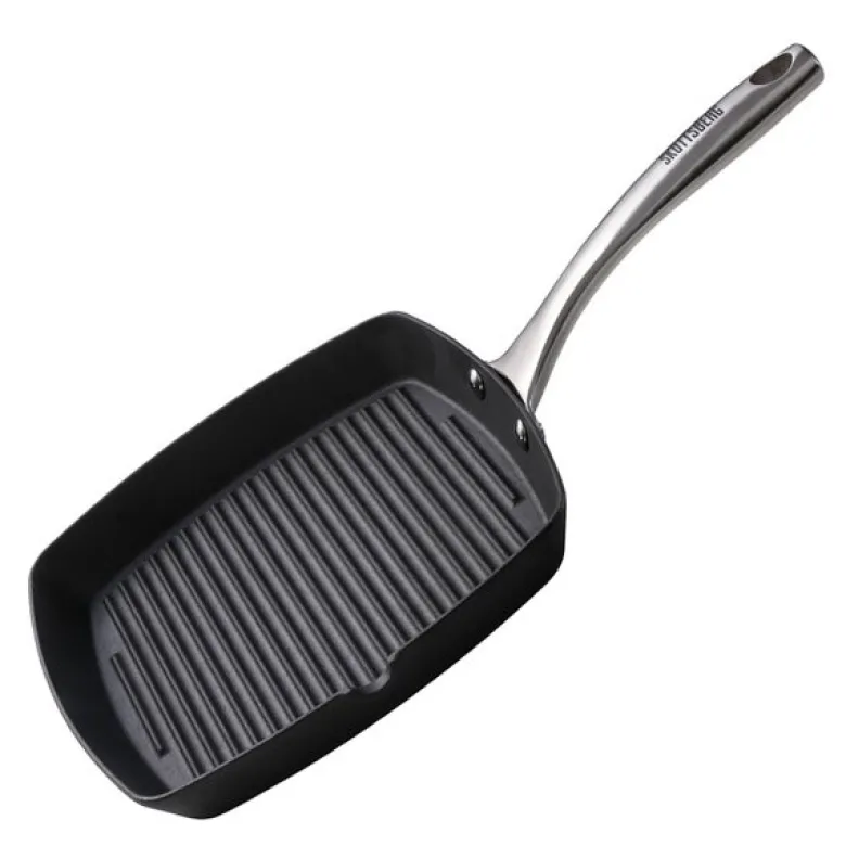 Grillpanne i støpejern 24 cm