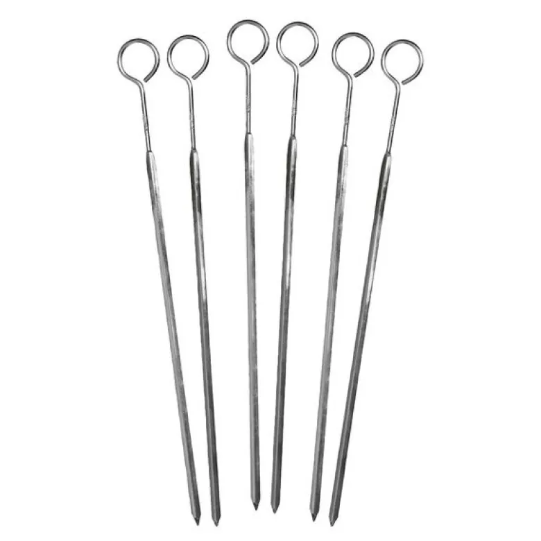 Grillspyd 33 cm 6 stk stål