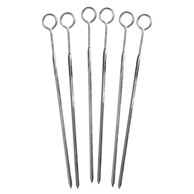 Grillspyd 23 cm 6 stk stål