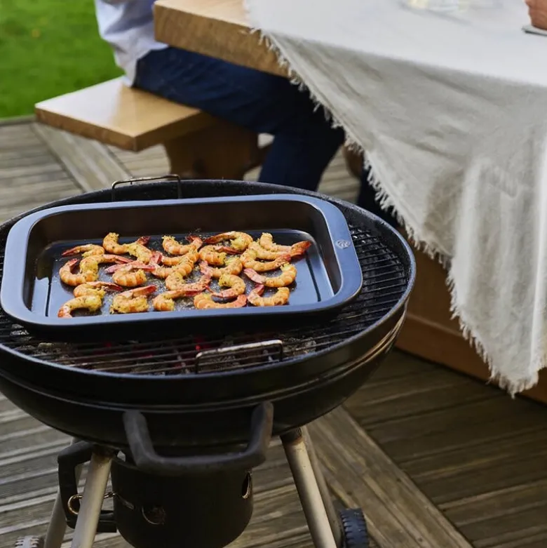 Grill2Table ildfast form rektangulær 43 cm svart