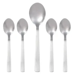 Groovy bestikk dessertsett 5 deler stål