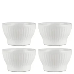Groovy stentøy eggeglass 4 stk gaveeske hvit