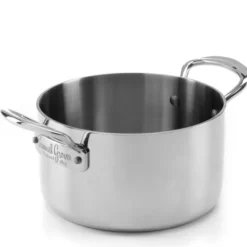 Gryte med lokk 2L rustfritt stål