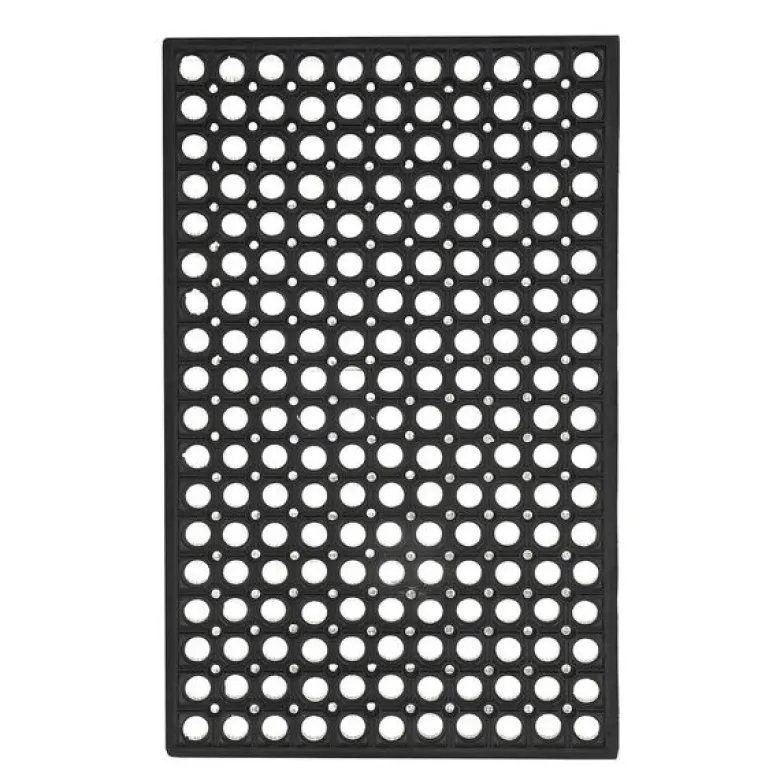 1105 gummi dørmatte 45x75 cm svart