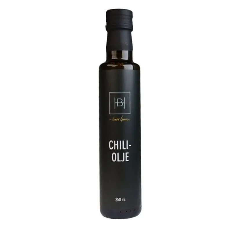 Halvor Bakke chiliolje 250 ml svart