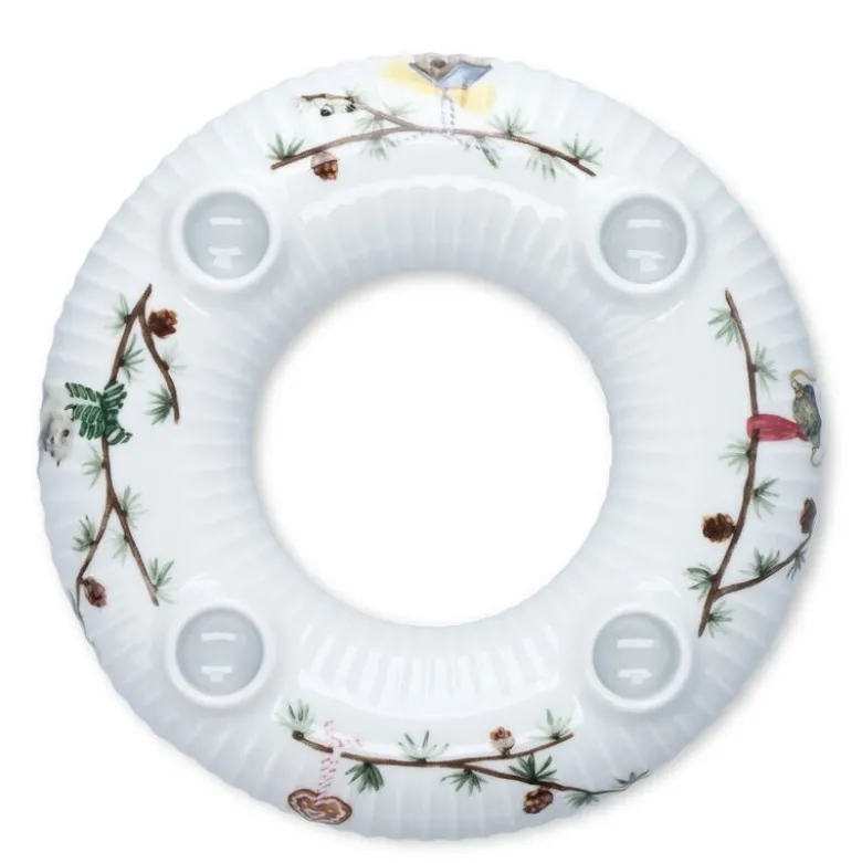 Hammershøi Christmas adventsstake 21,5 cm hvit m/dekor