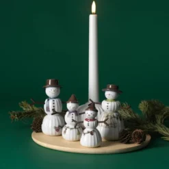 Hammershøi Christmas snømann 11,5 cm hvit m/ dekor