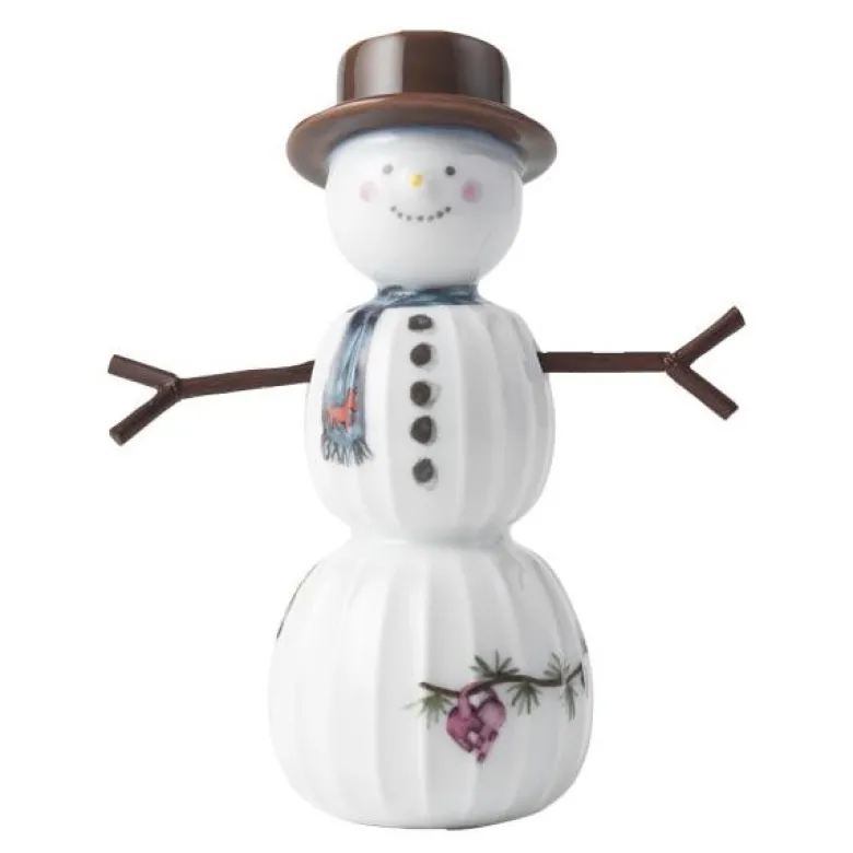 Hammershøi Christmas snømann 11,5 cm hvit m/ dekor